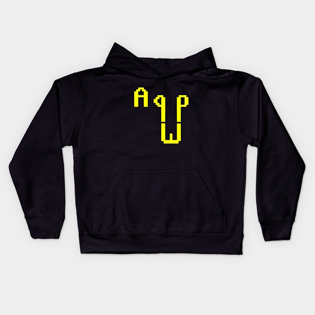 A q p Kids Hoodie by Faux_Freedom